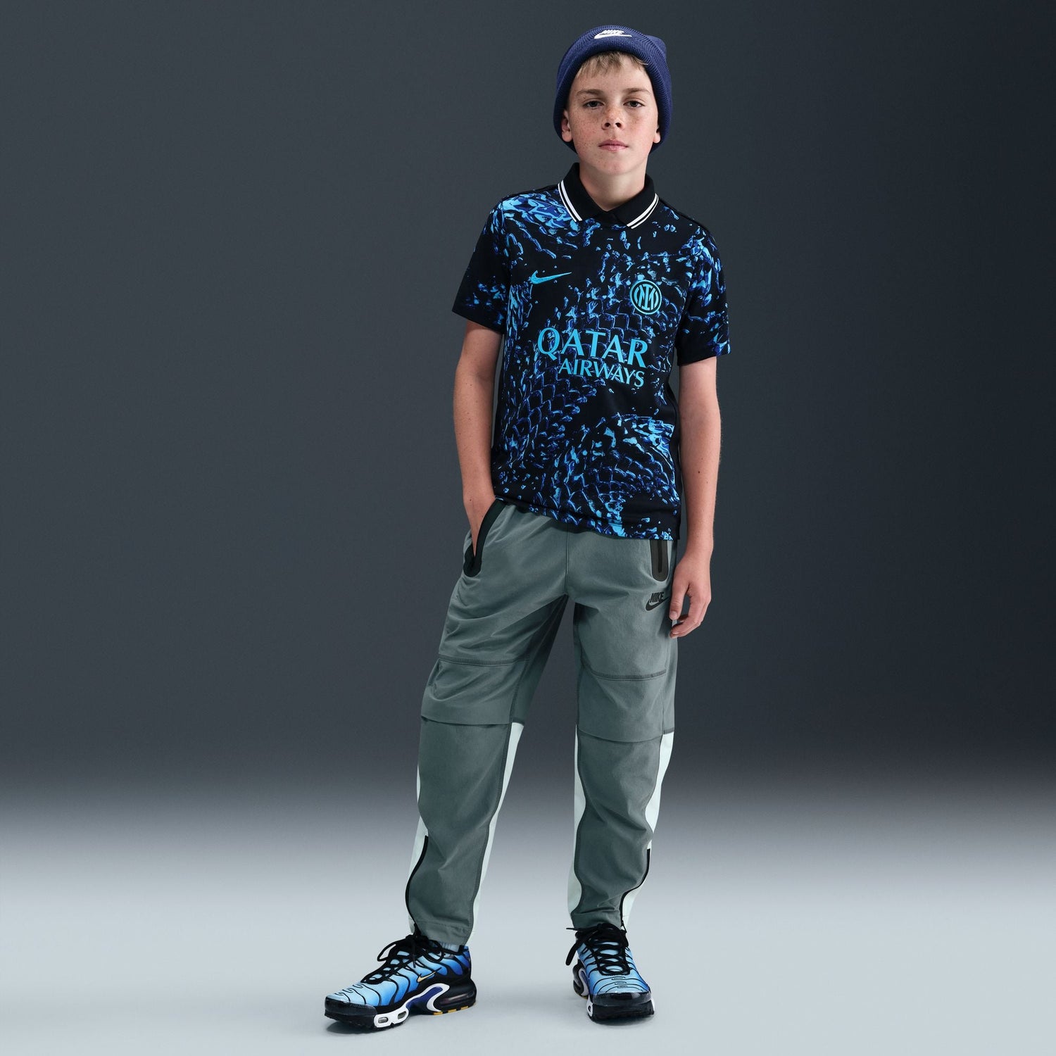 Nike Big Kids Tech Woven Pants - Smoke Grey by Denim Exchange