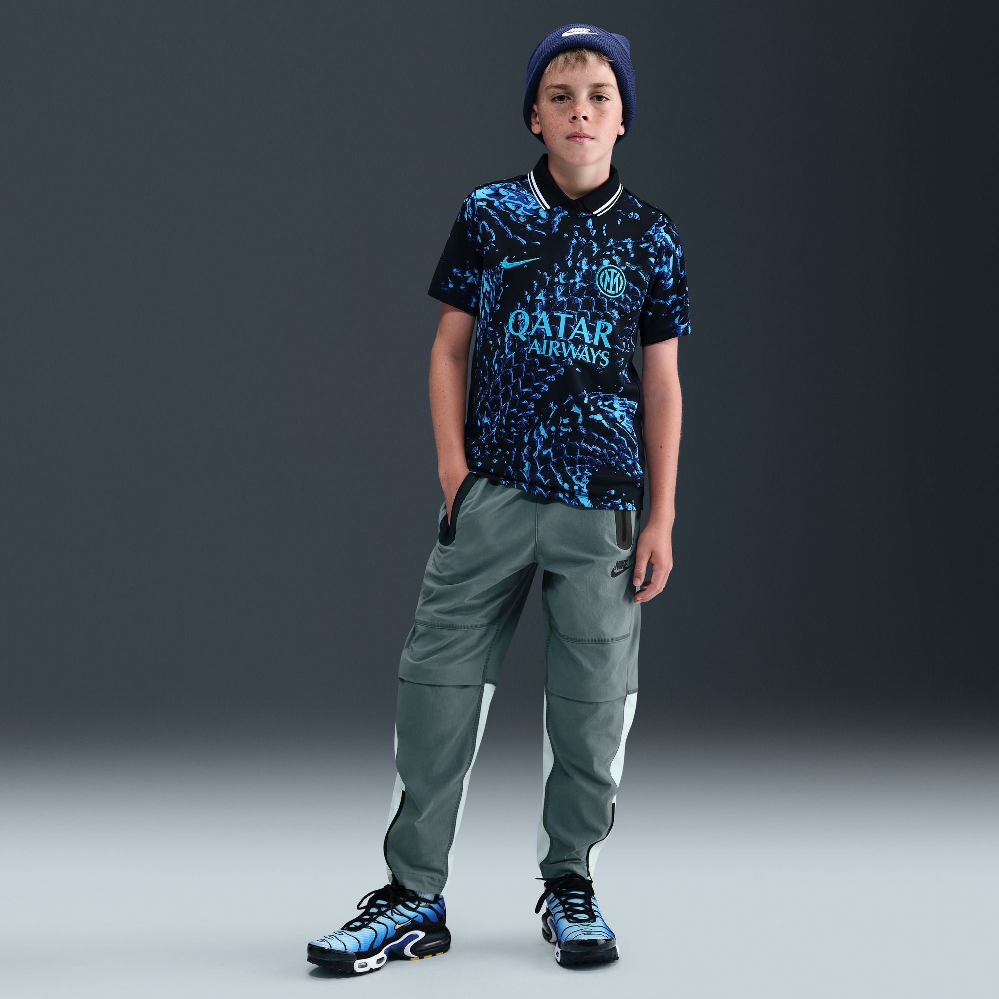 Nike Big Kids Tech Woven Pants - Smoke Grey by Denim Exchange