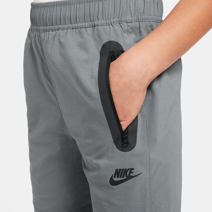 Nike Big Kids Tech Woven Pants - Smoke Grey by Denim Exchange