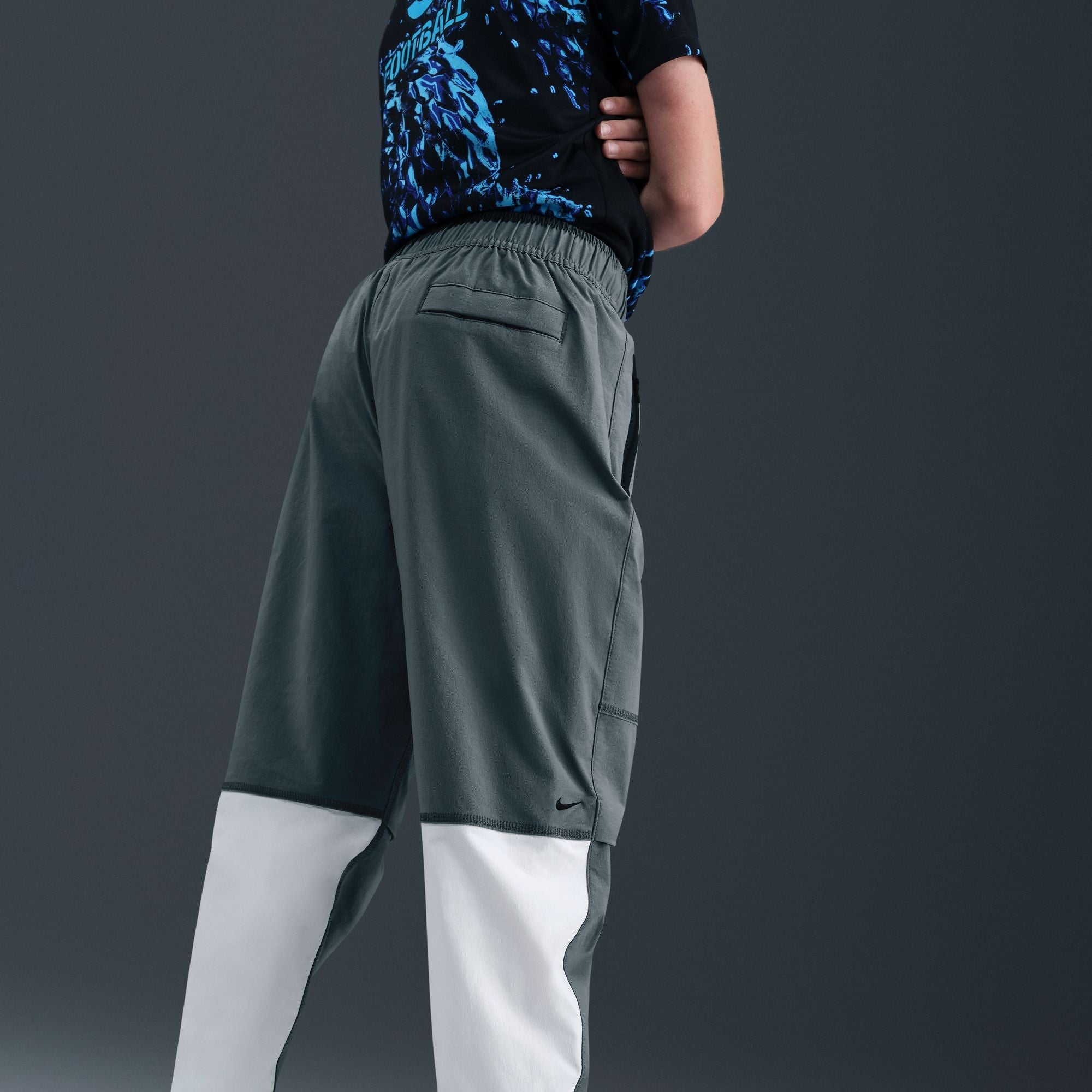 Nike Big Kids Tech Woven Pants - Smoke Grey by Denim Exchange