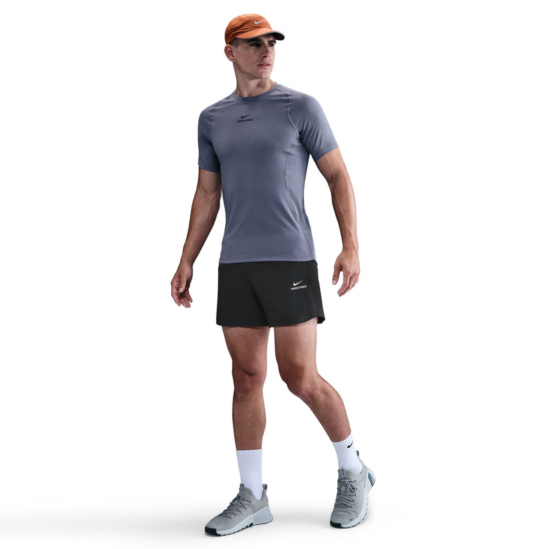 Nike Mens Pro Training 6" Shorts - Black/White by Denim Exchange