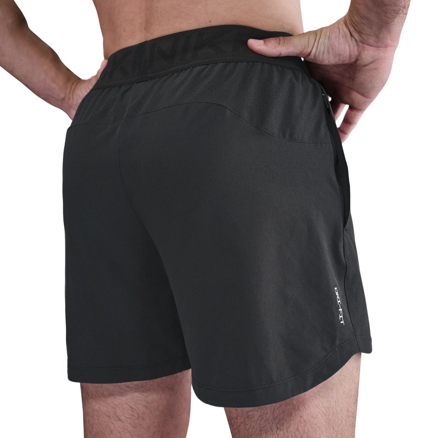 Nike Mens Pro Training 6" Shorts - Black/White by Denim Exchange