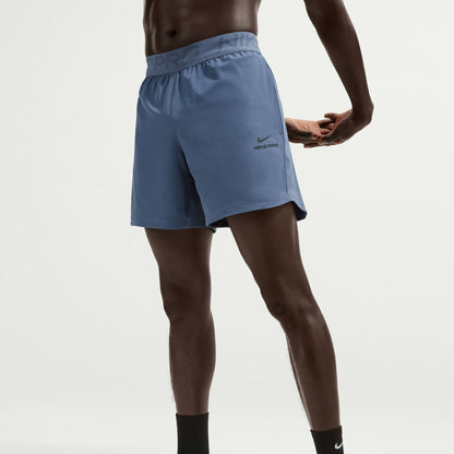 Nike Mens Pro Training 6" Shorts - Diffused Blue by Denim Exchange