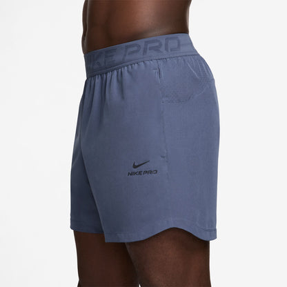 Nike Mens Pro Training 6" Shorts - Diffused Blue by Denim Exchange