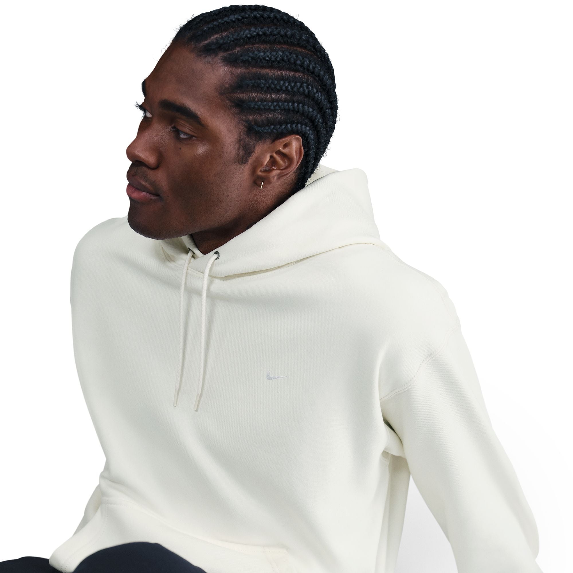 Nike Mens Solo Swoosh Hoodie - Sail by Denim Exchange