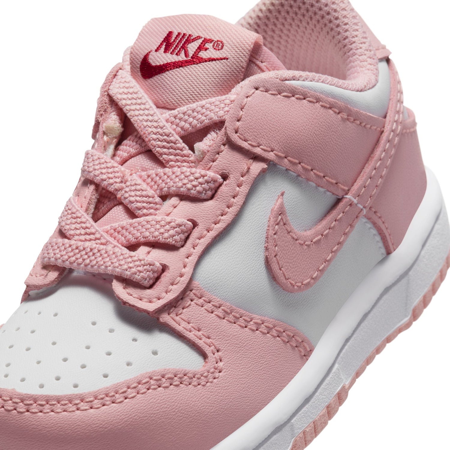 Nike (TD) Dunk Low - White/Pink Glaze by Denim Exchange