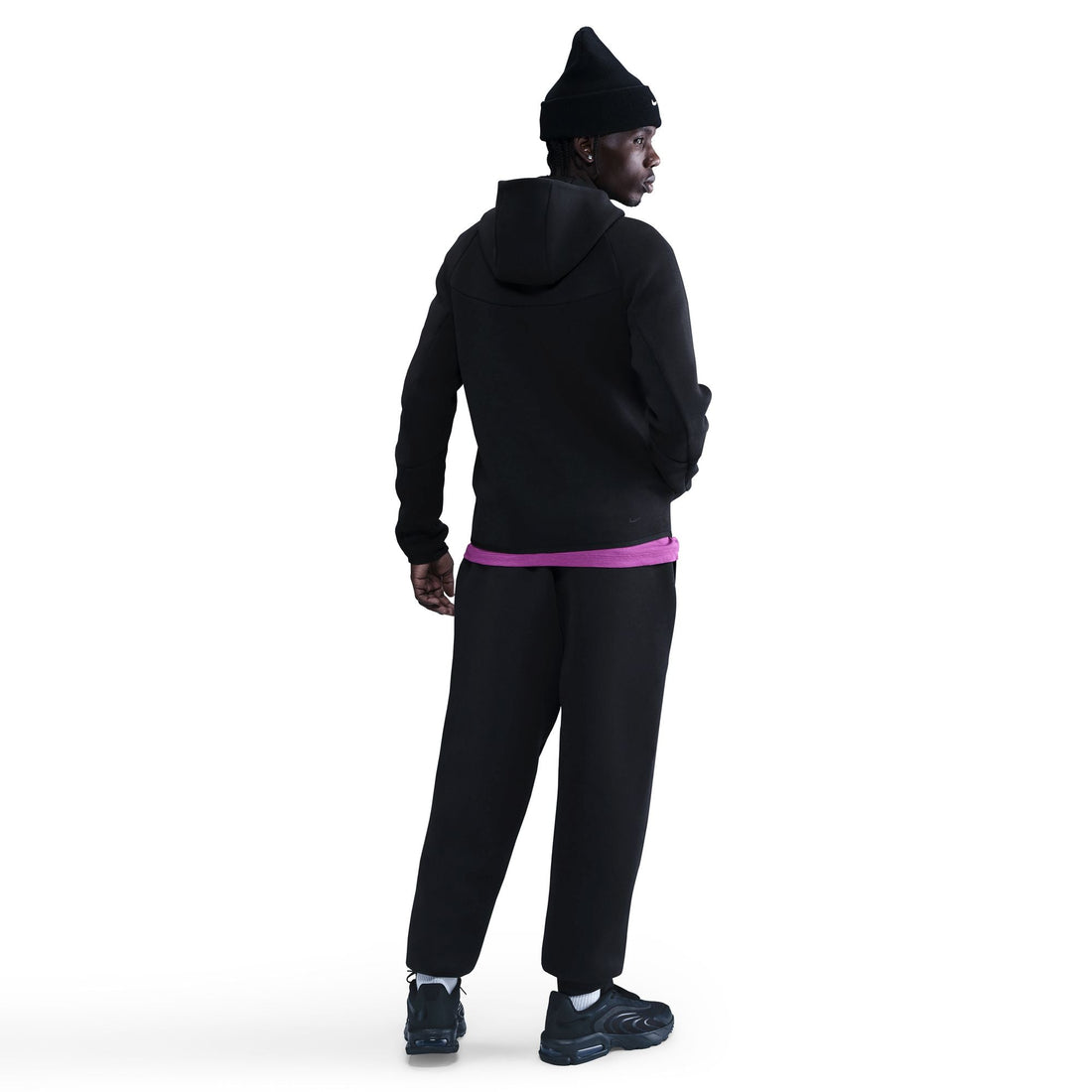 Nike Mens Tech Fleece Full Zip Runner Jacket - Black by Denim Exchange