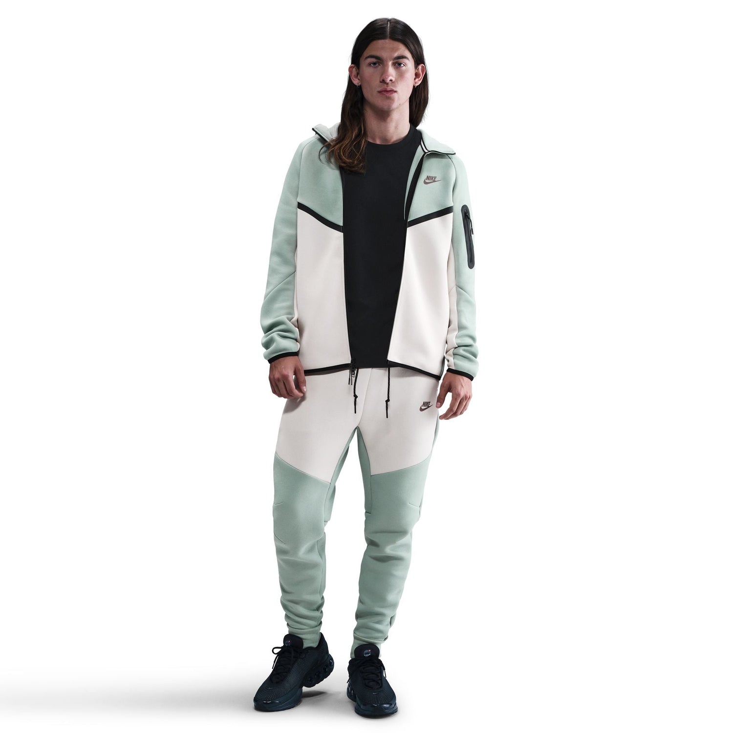 Nike Mens Tech Fleece Hoodie - Dusty Sage by Denim Exchange