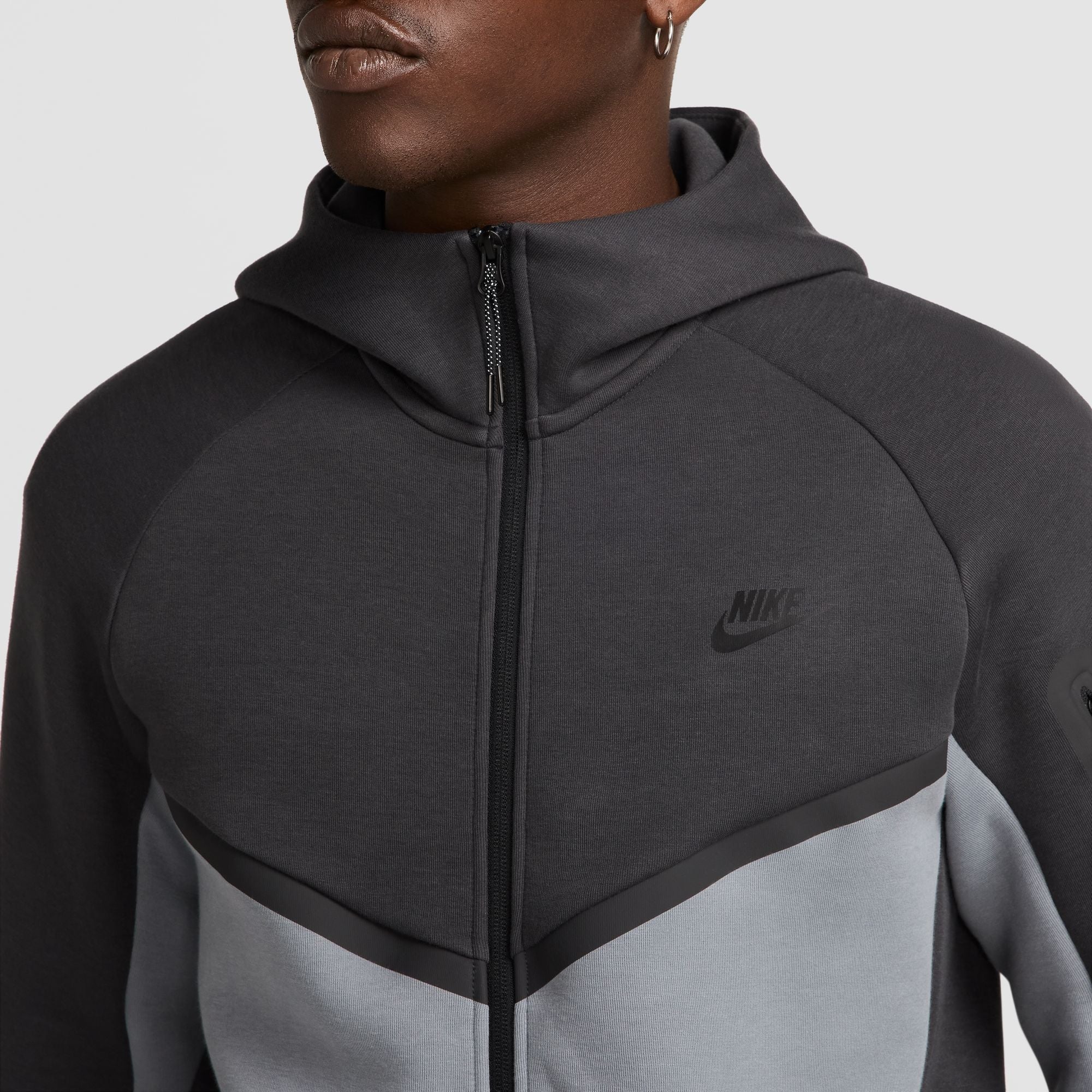Nike Mens Tech Fleece Hoodie - Anthracite/Cool Grey by Denim Exchange