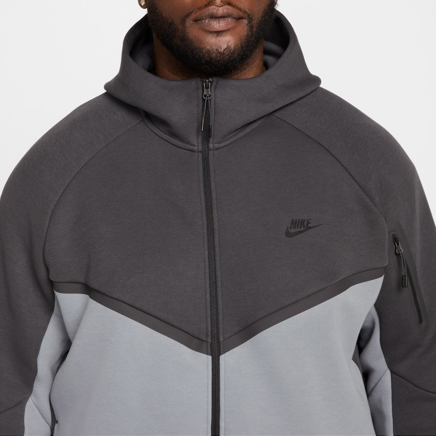 Nike Mens Tech Fleece Hoodie - Anthracite/Cool Grey by Denim Exchange