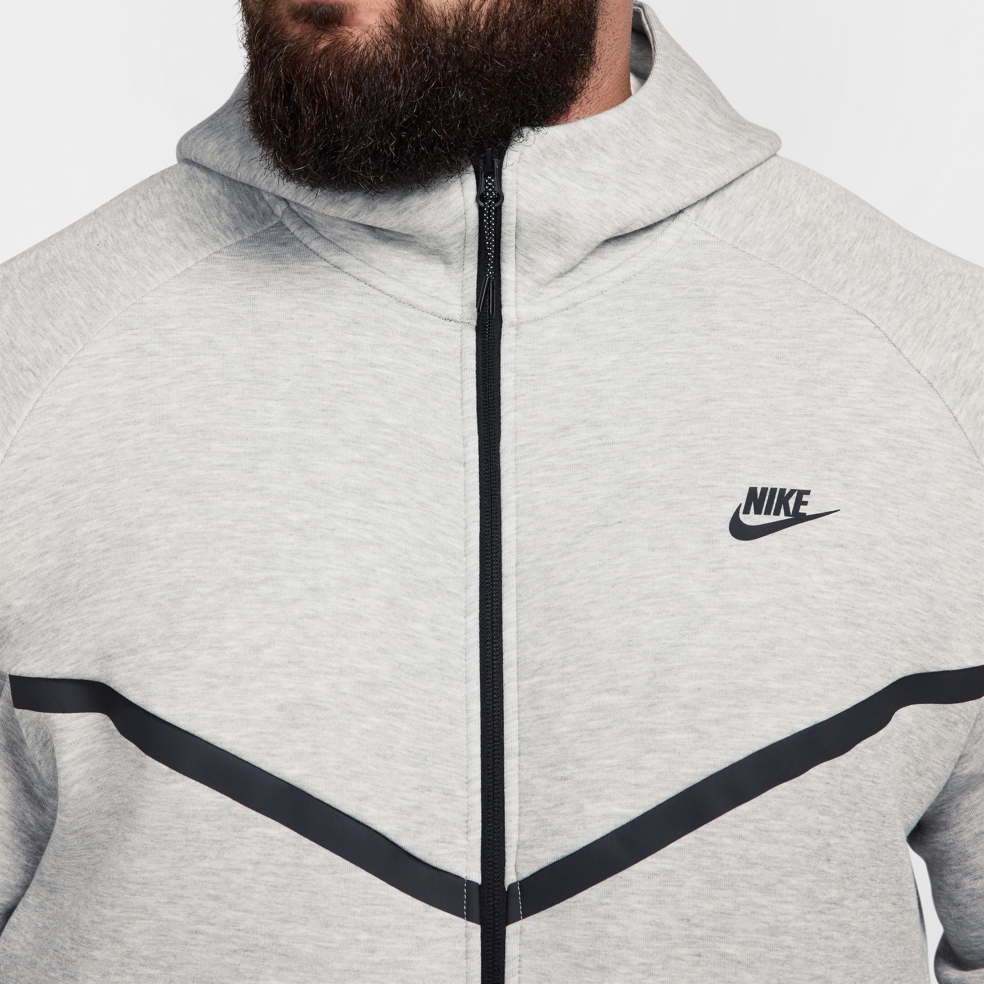Nike Mens Tech Fleece Hoodie - Heather Grey by Denim Exchange