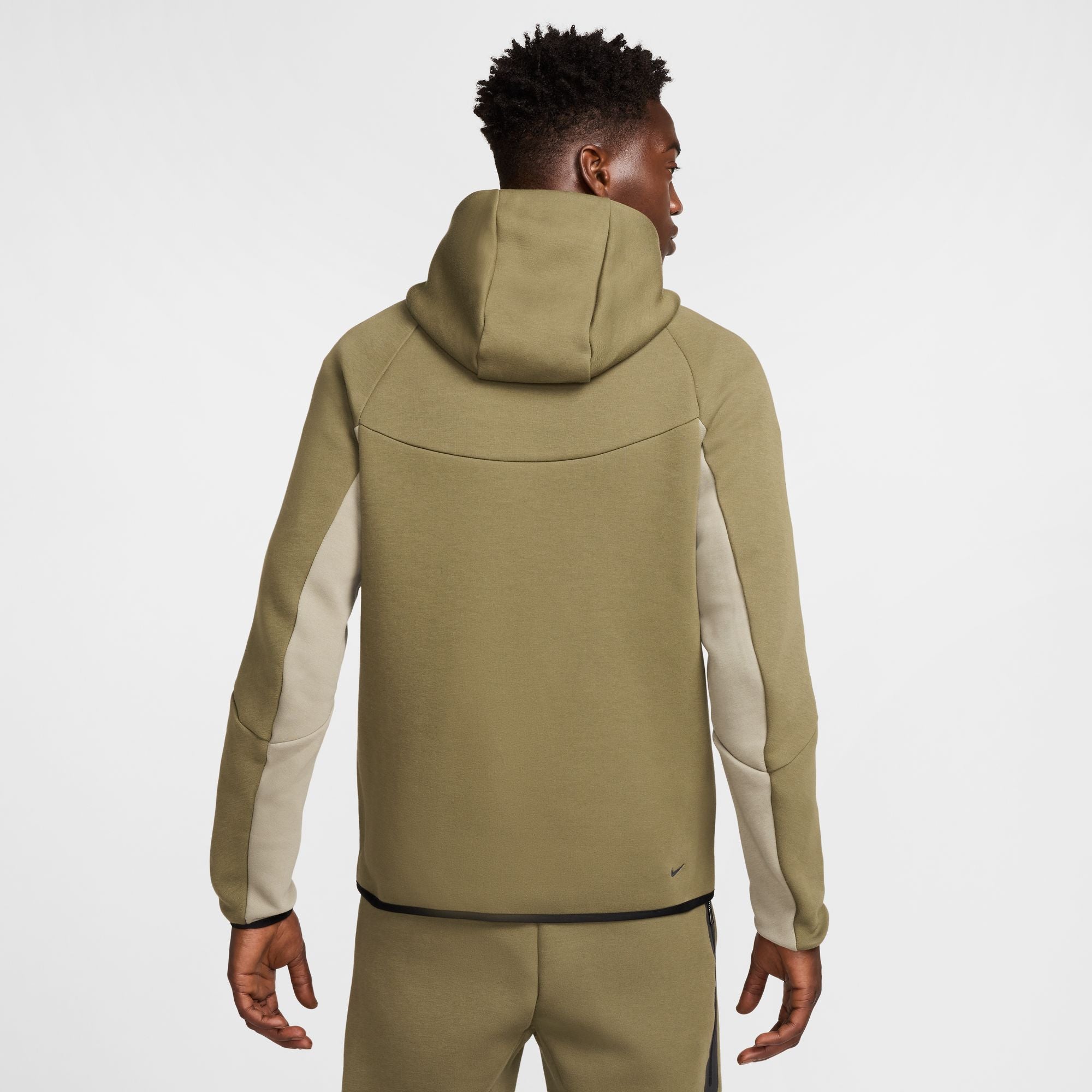 Nike Mens Tech Fleece Hoodie - Medium Olive/Light Army by Denim Exchange