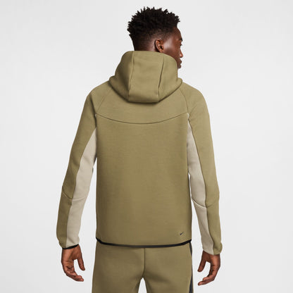 Nike Mens Tech Fleece Hoodie - Medium Olive/Light Army by Denim Exchange