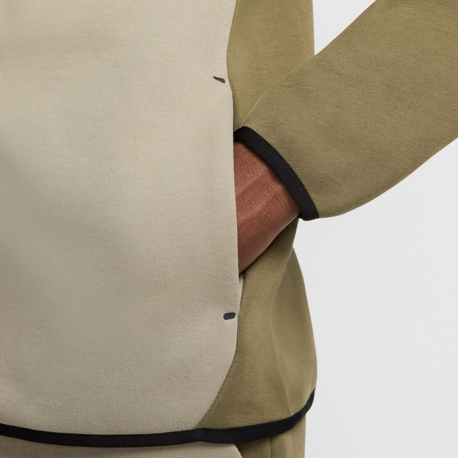Nike Mens Tech Fleece Hoodie - Medium Olive/Light Army by Denim Exchange