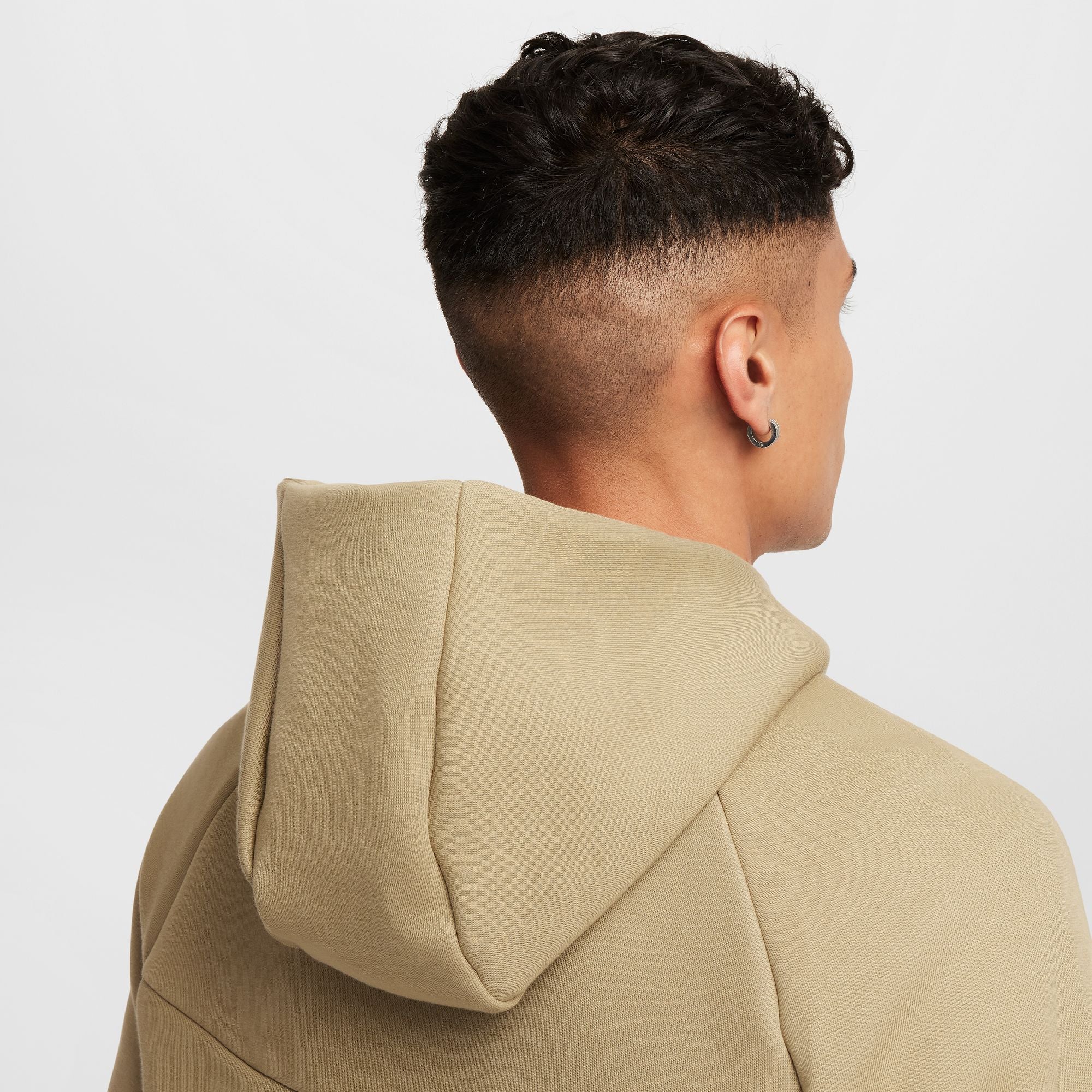 Nike Mens Tech Full Zip Windrunner Hoodie - Neutral Olive/Black by Denim Exchange