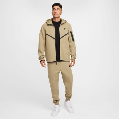 Nike Mens Tech Full Zip Windrunner Hoodie - Neutral Olive/Black by Denim Exchange