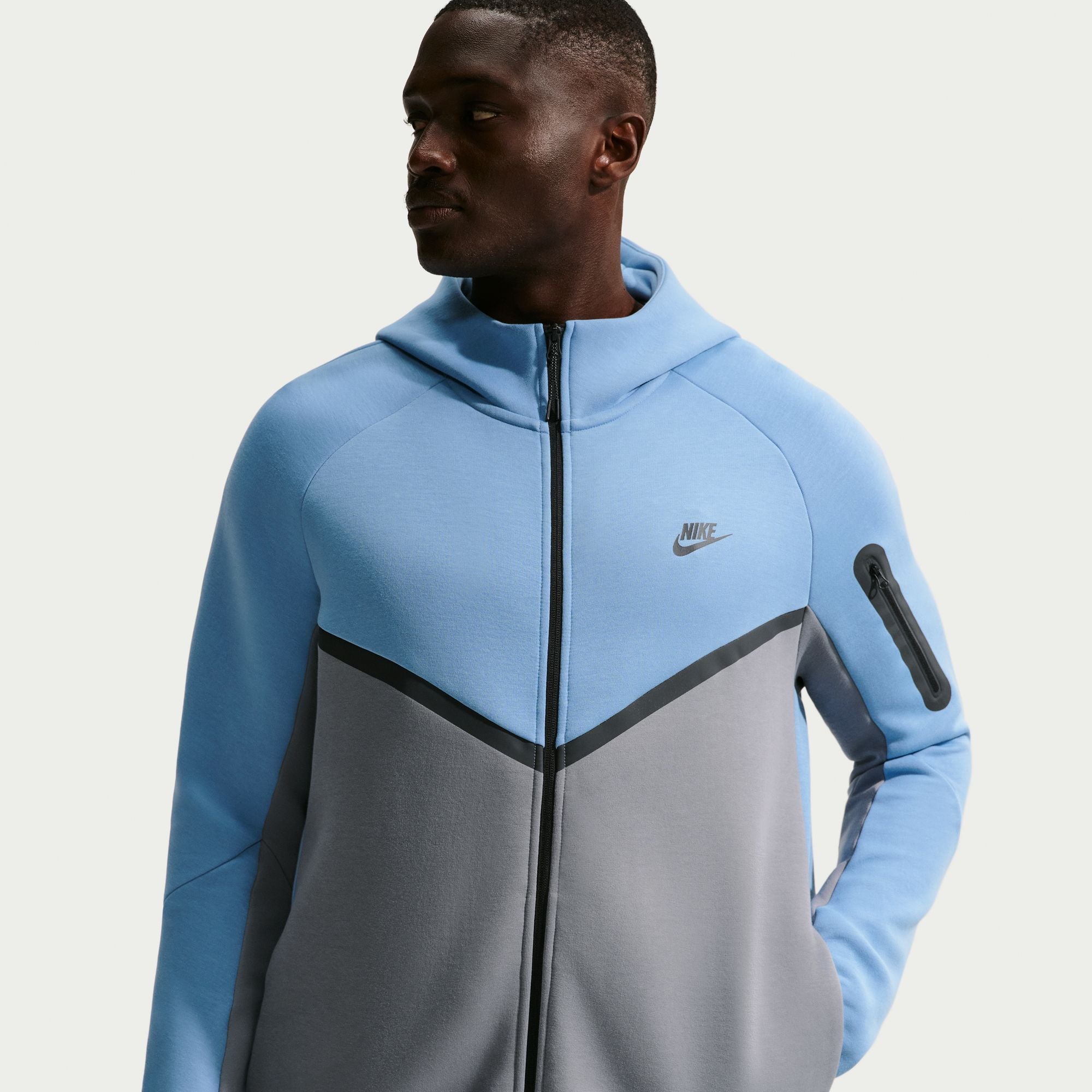 Nike Mens Tech Fleece Windrunner Jacket - Work Blue by Denim Exchange