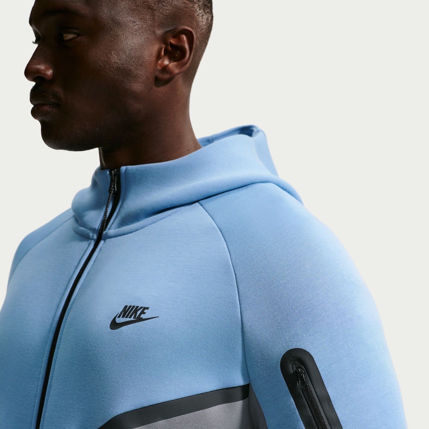 Nike Mens Tech Fleece Windrunner Jacket - Work Blue by Denim Exchange