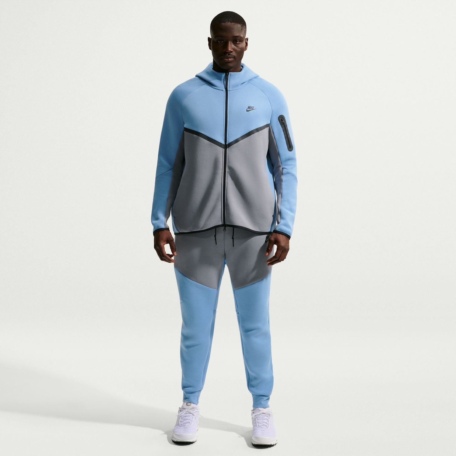 Nike Mens Tech Fleece Windrunner Jacket - Work Blue by Denim Exchange