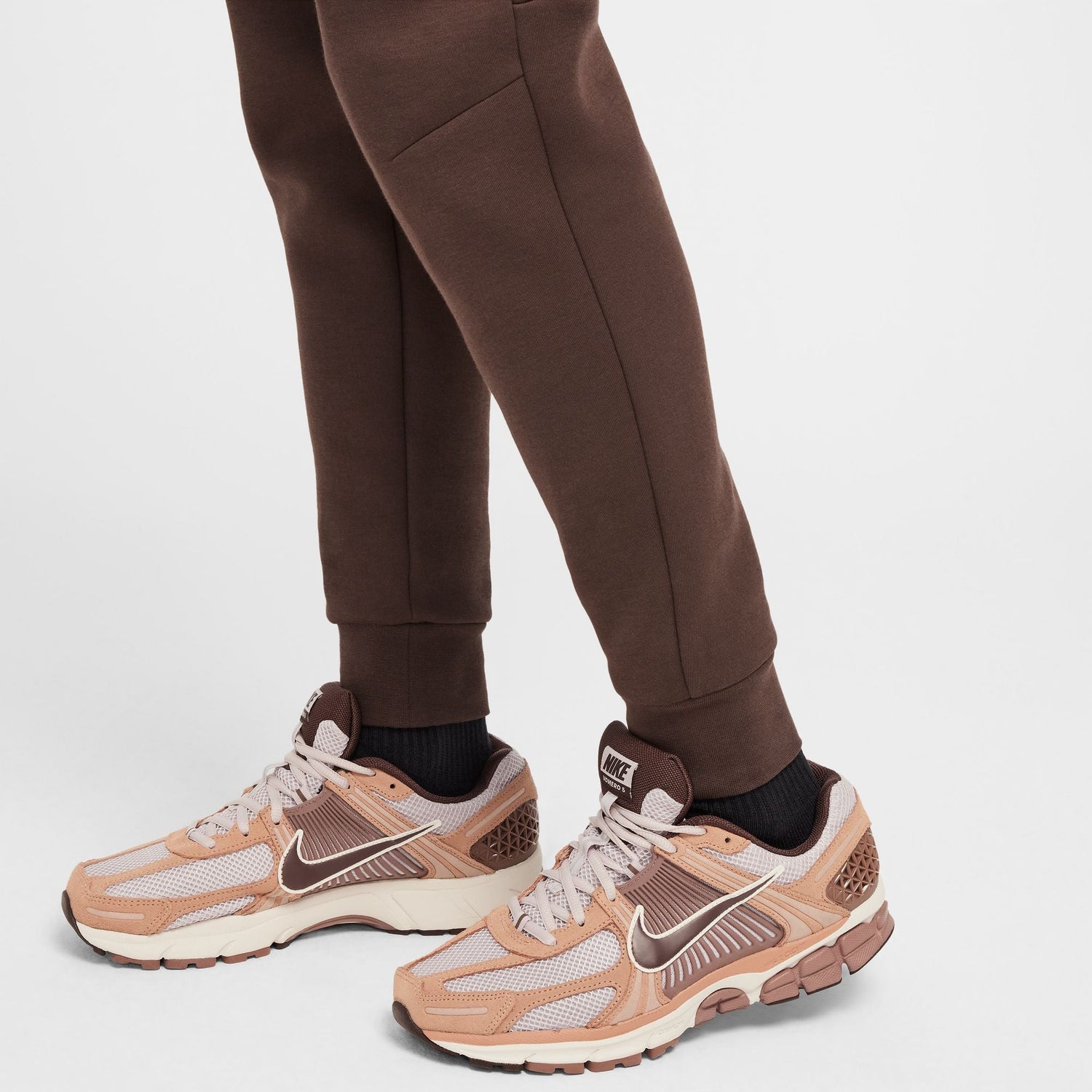 Nike Mens Tech Fleece Joggers - Brown/Black by Denim Exchange