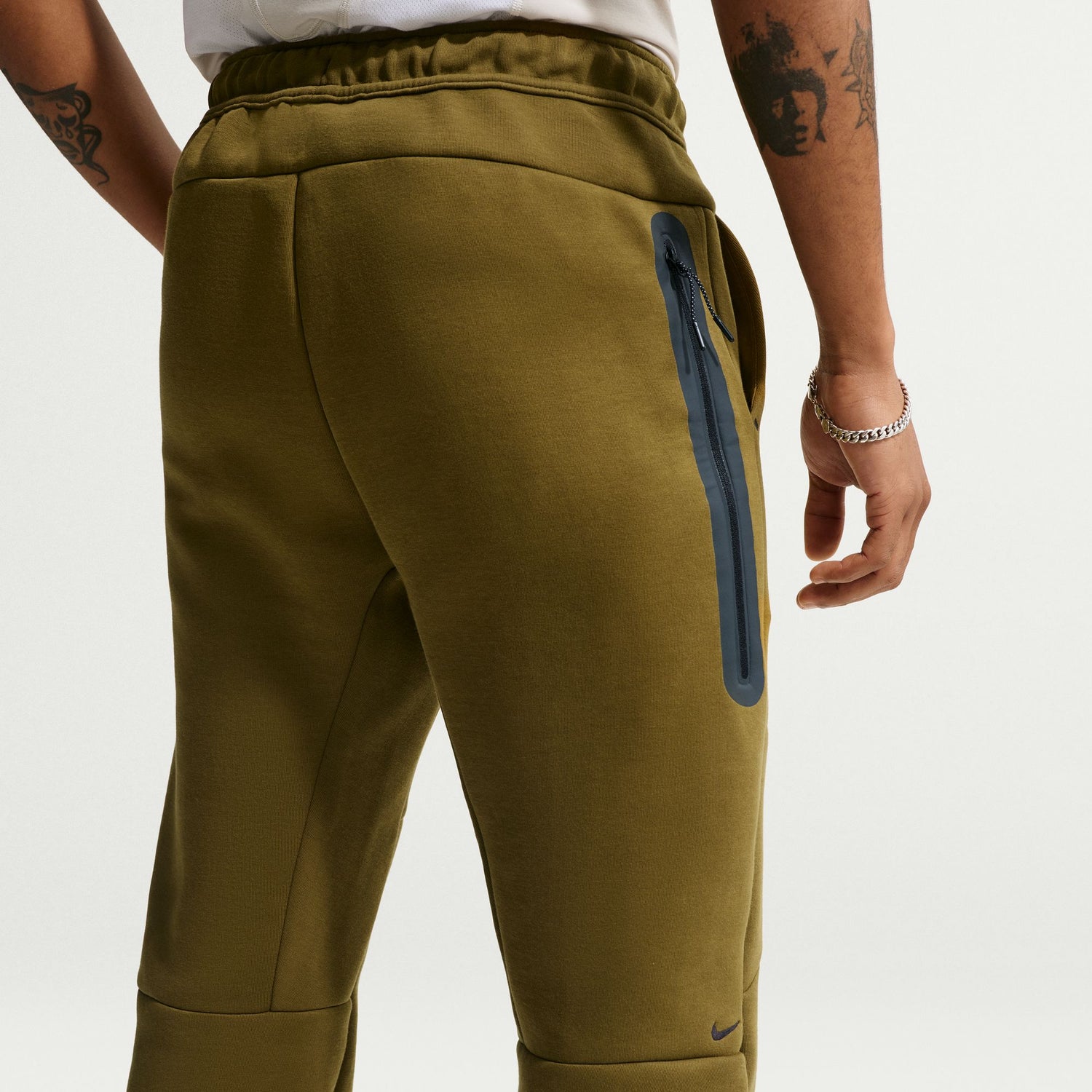 Nike Mens Tech Fleece Joggers - Olive Flak by Denim Exchange