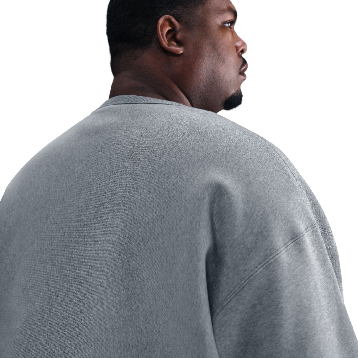 Nike Mens Heavyweight Solo Swoosh Crewneck - Dark Grey by Denim Exchange