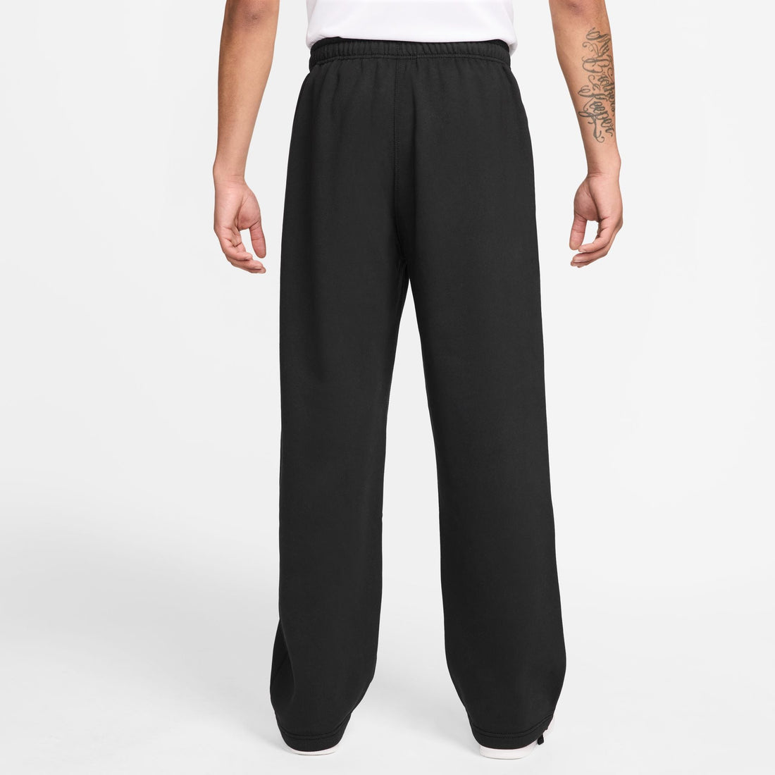 Nike Mens Solo Swoosh Open Hem Sweatpants - Black by Denim Exchange