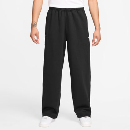 Nike Mens Solo Swoosh Open Hem Sweatpants - Black by Denim Exchange