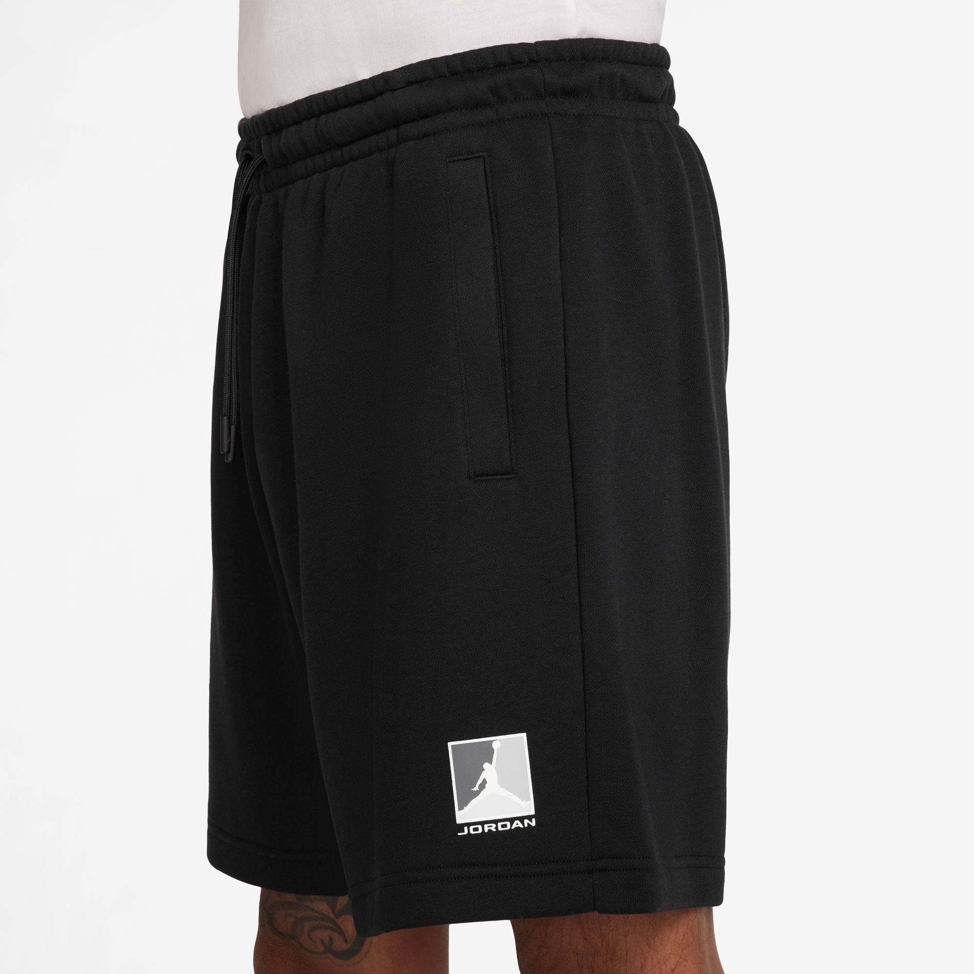 Air Jordan Mens Brooklyn Fleece Shorts - Black by Denim Exchange