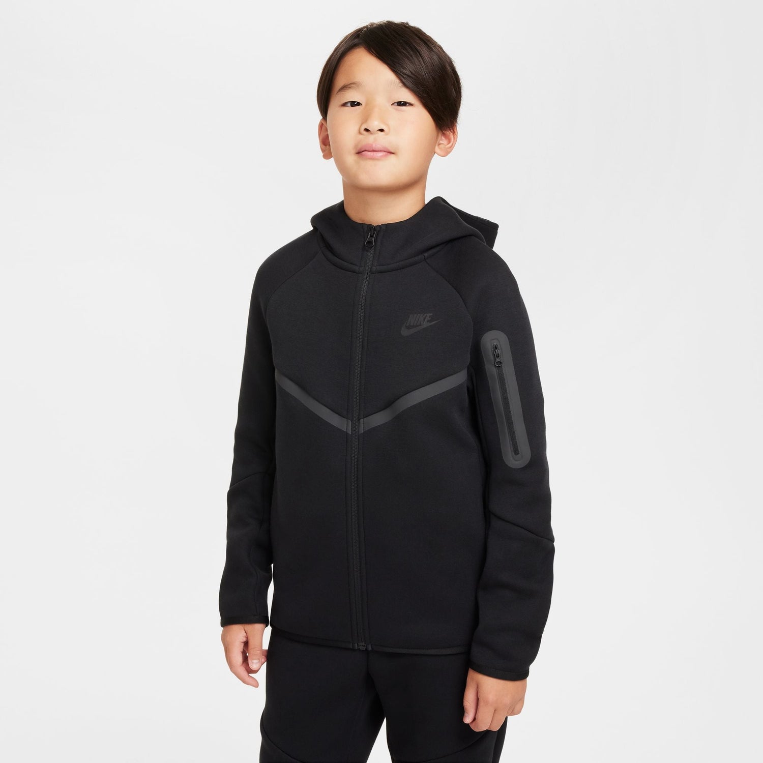 Nike Big Kids Tech Fleece Hoodie - Black by Denim Exchange