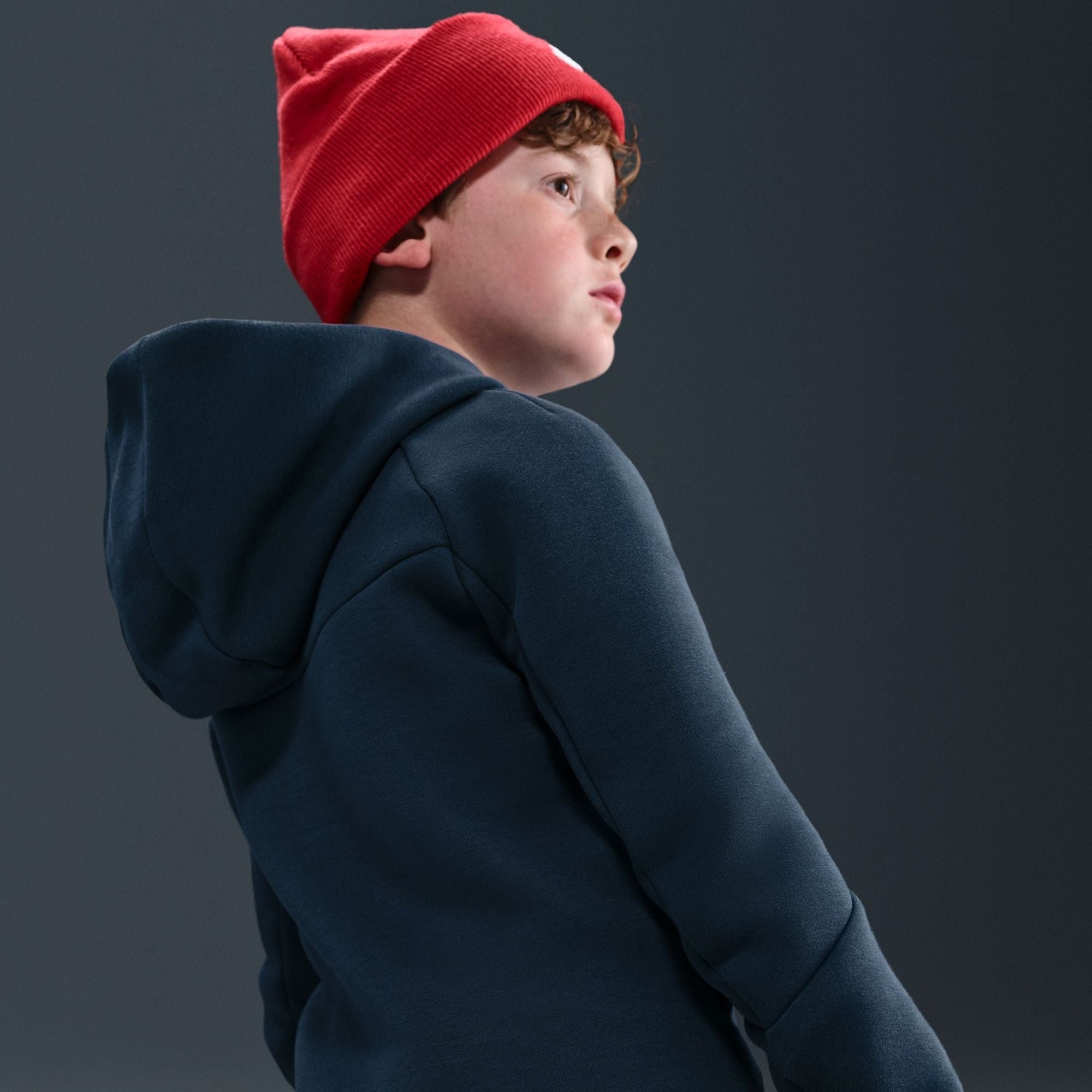 Nike Big Kids Sportswear Tech Fleece Hoodie - Obsidian by Denim Exchange