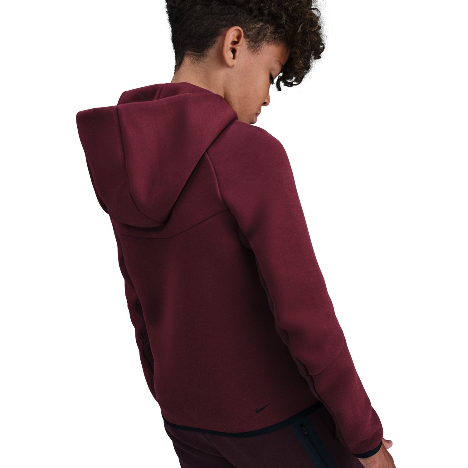 Nike Big Kids Sportswear Tech Fleece Hoodie - Burgundy Crush by Denim Exchange