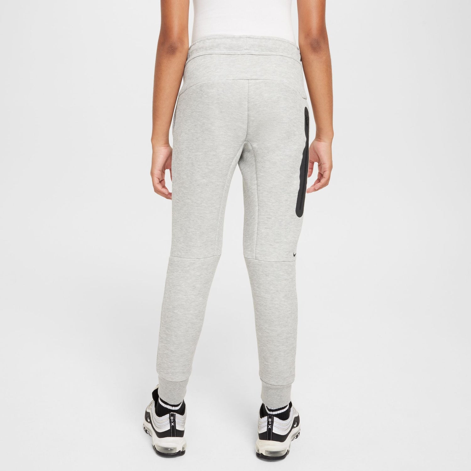 Nike Big Kids Sportswear Tech Fleece Joggers - Heather Grey by Denim Exchange