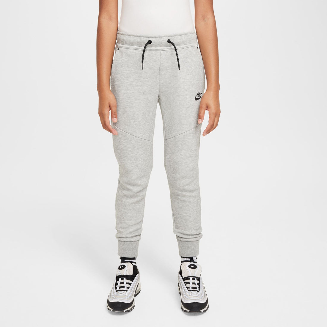 Nike Big Kids Sportswear Tech Fleece Joggers - Heather Grey by Denim Exchange