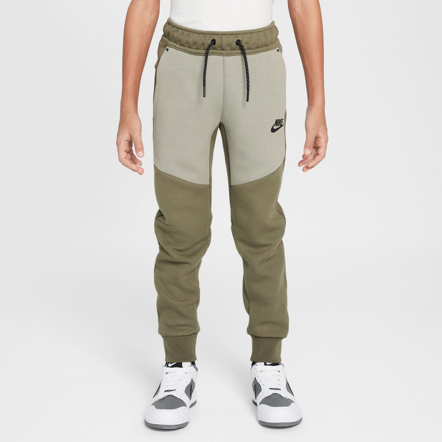 Nike Big Kids Tech Fleece Joggers - Medium Olive by Denim Exchange