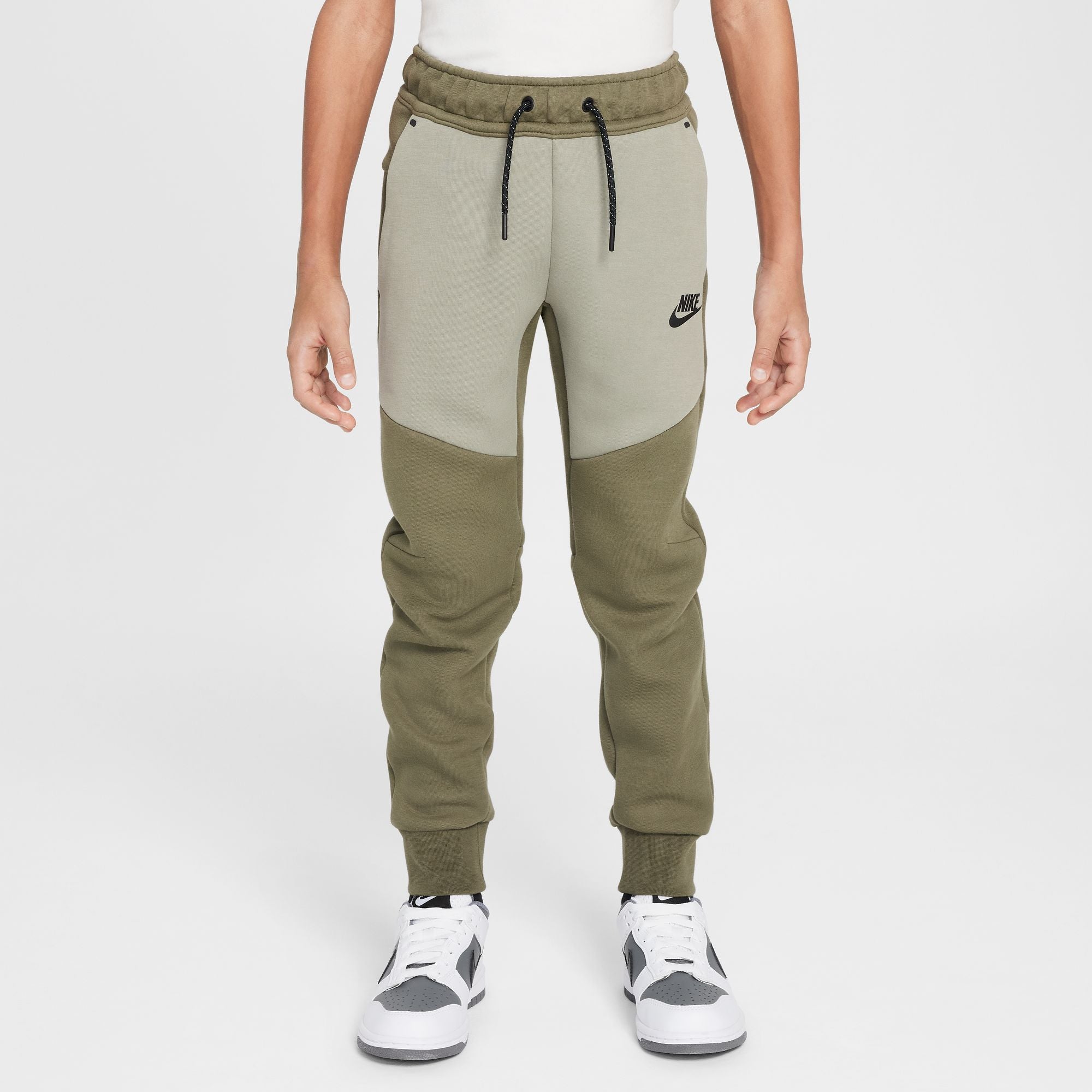 Nike Big Kids Tech Fleece Joggers - Medium Olive by Denim Exchange