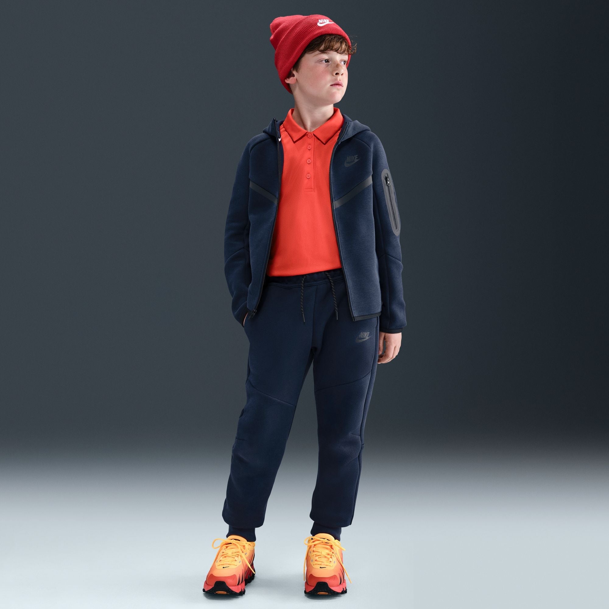 Nike Big Kids Tech Fleece Joggers - Navy by Denim Exchange