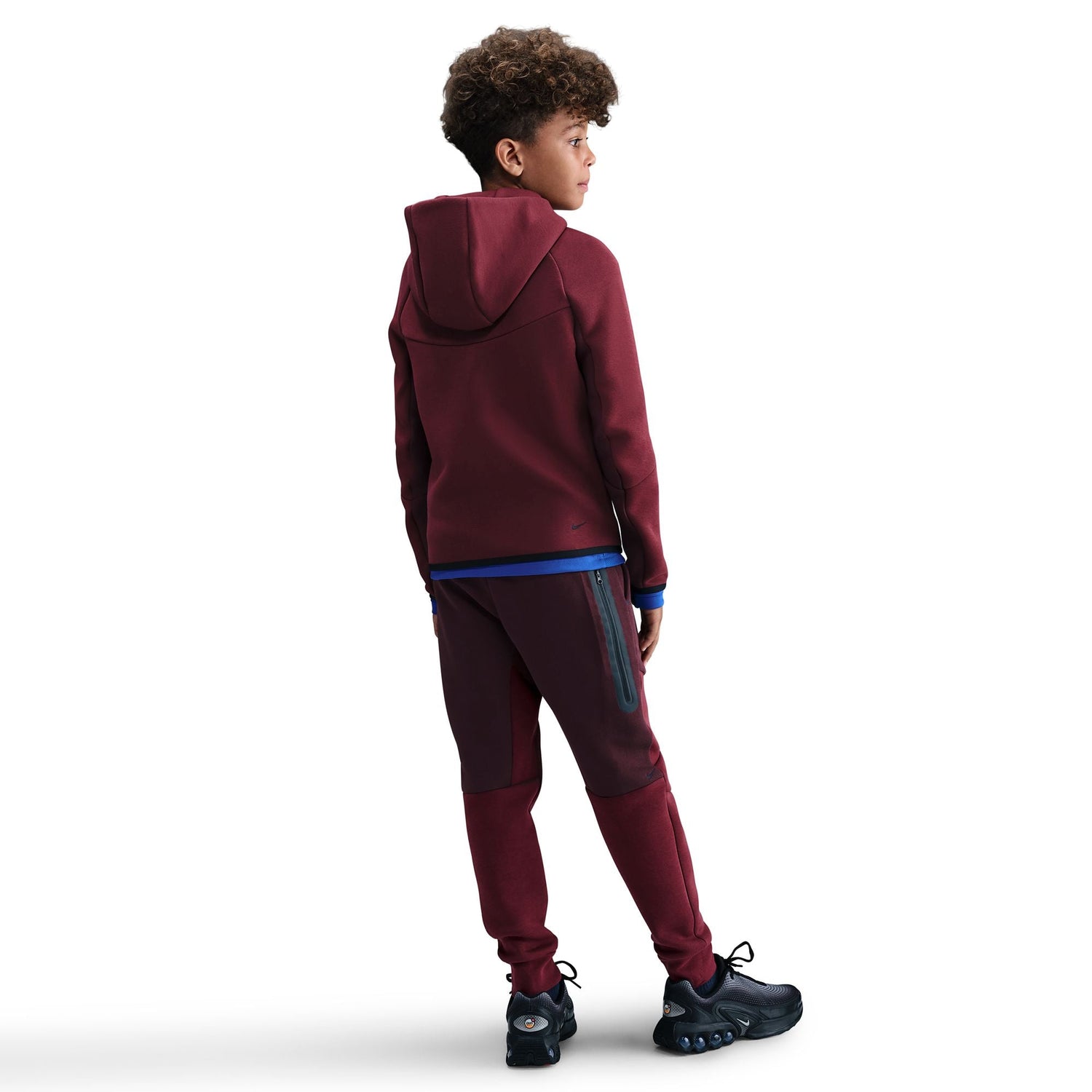 Nike Big Kids Sportswear Tech Fleece - Burgundy by Denim Exchange