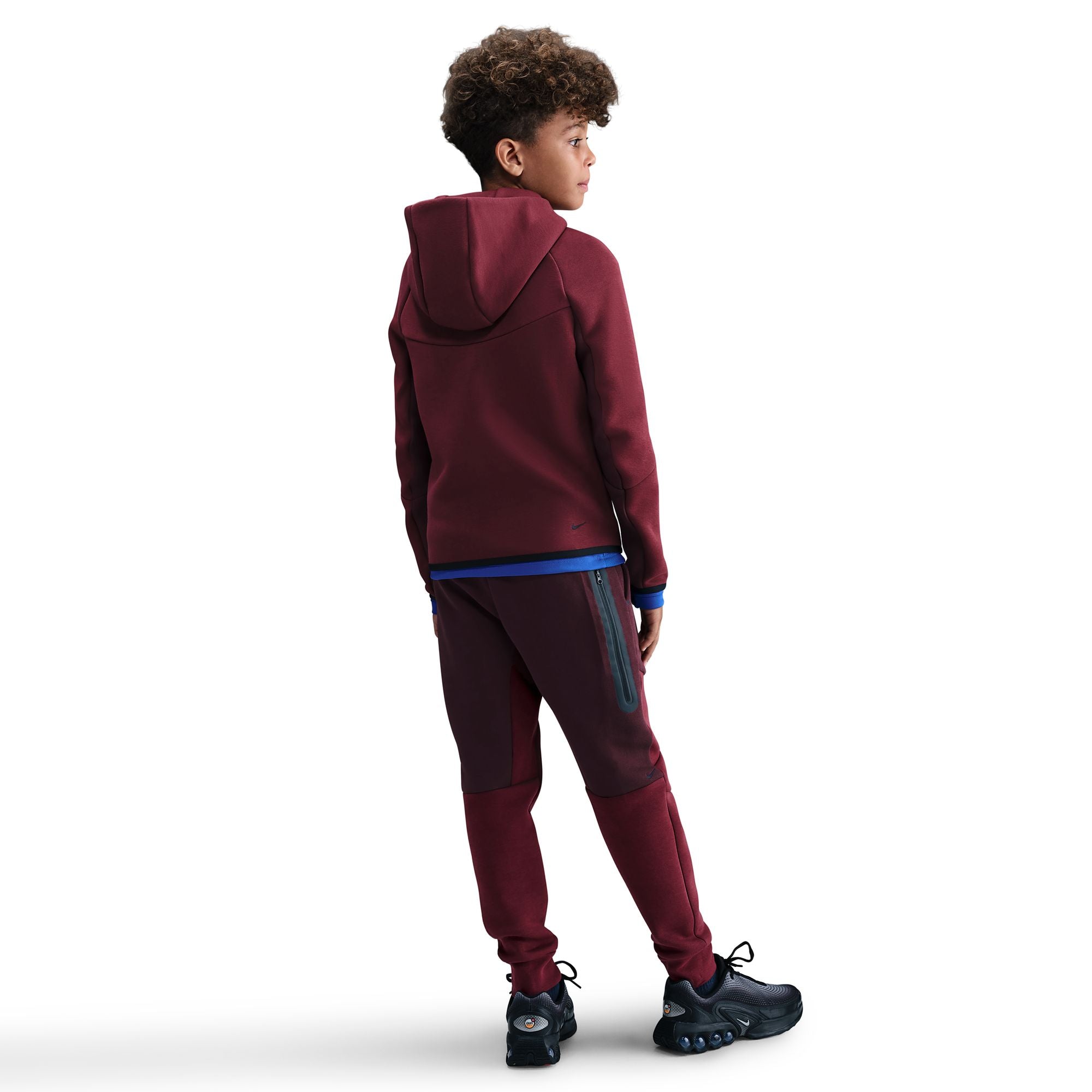 Nike Big Kids Sportswear Tech Fleece - Burgundy by Denim Exchange