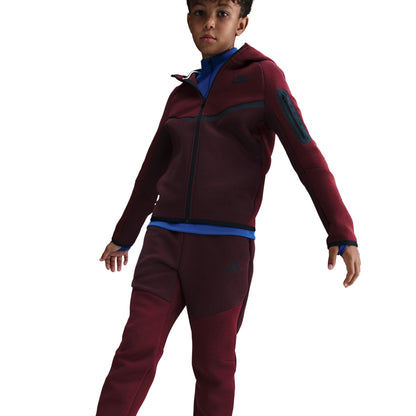 Nike Big Kids Sportswear Tech Fleece - Burgundy by Denim Exchange