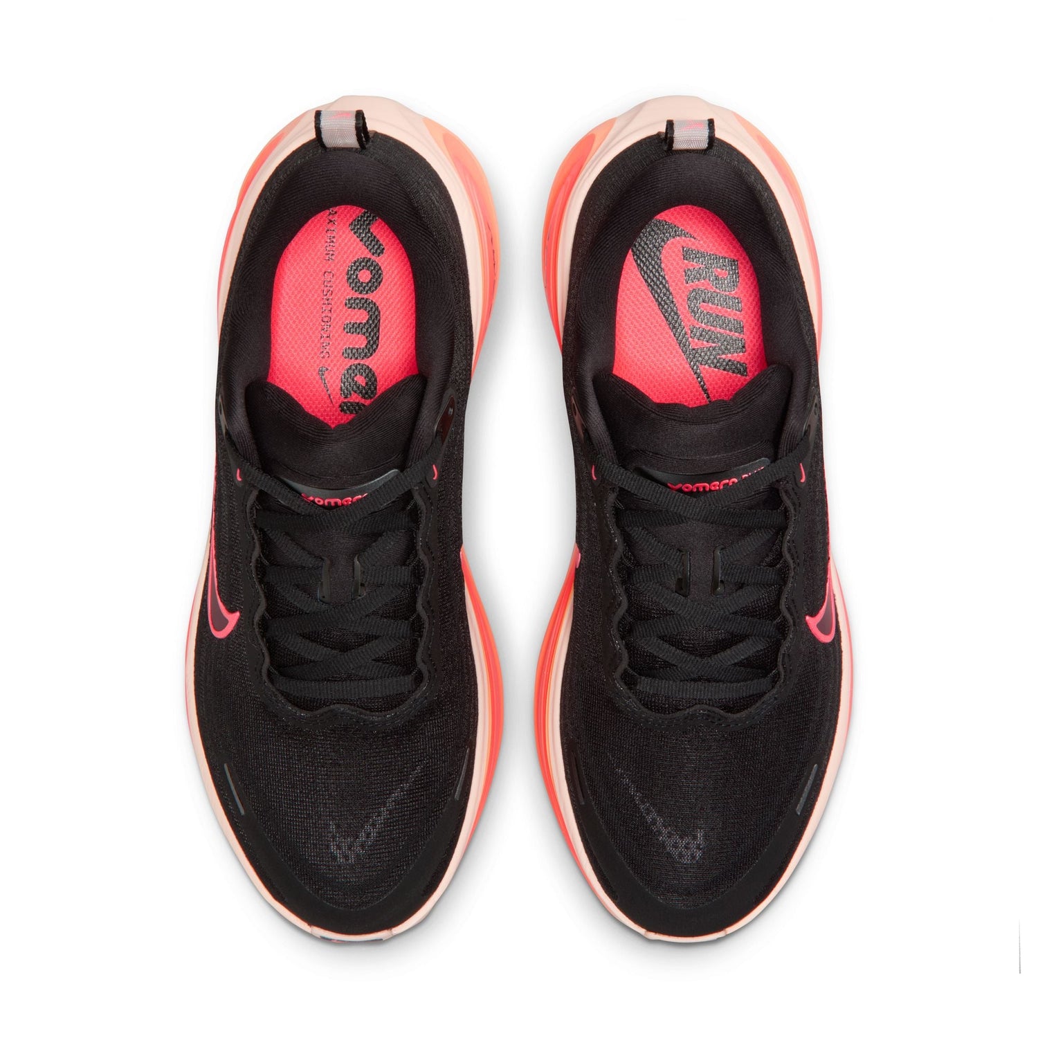 Nike Womens Vomero Plus - Black/Hot Lava by Denim Exchange