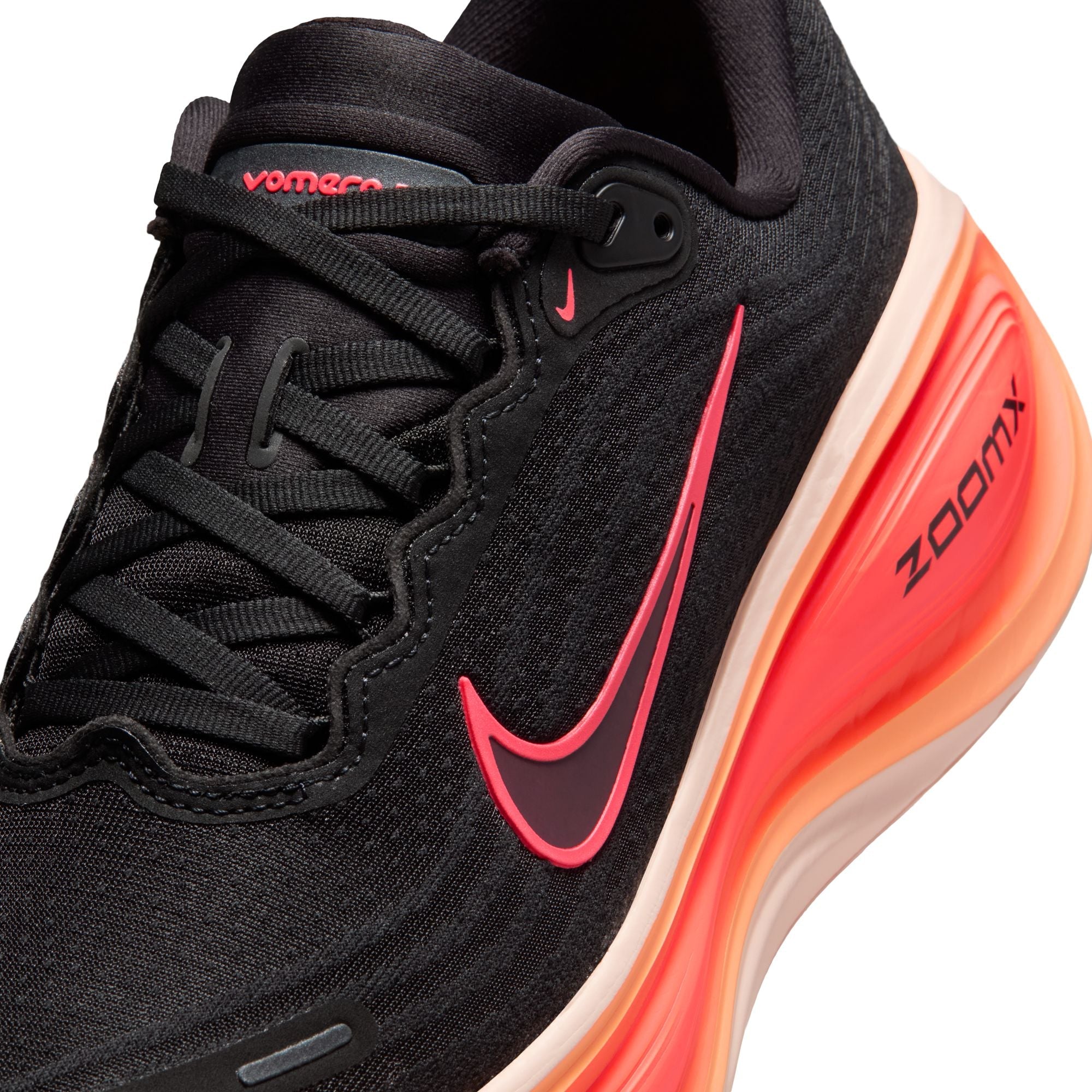 Nike Womens Vomero Plus - Black/Hot Lava by Denim Exchange