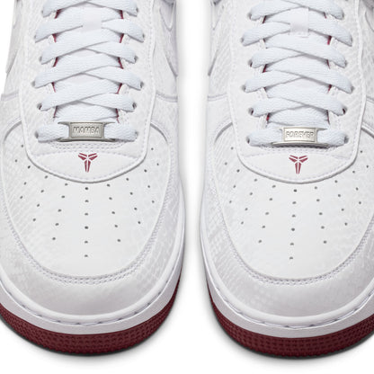 Nike Mens Kobe Air Force 1 Low - White/Team Red by Denim Exchange