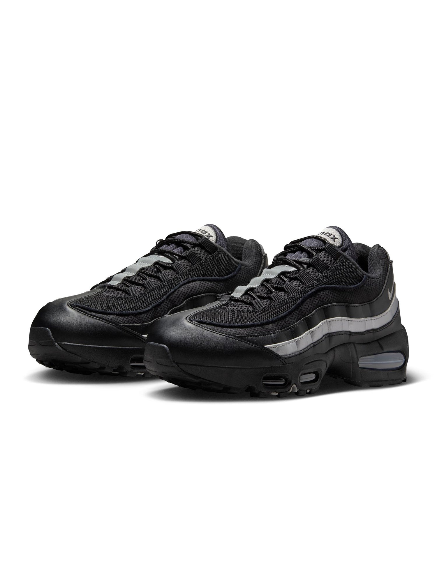 Nike Mens Air Max 95 "Big Bubble" - Black/Metallic Silver by Denim Exchange