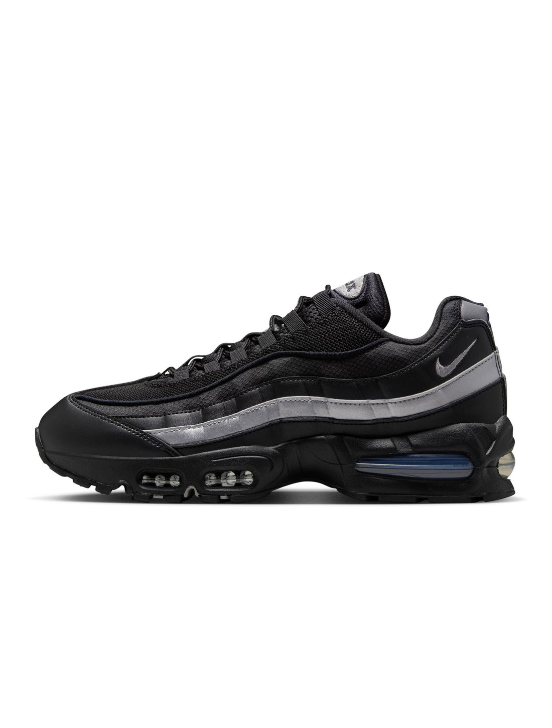 Nike Mens Air Max 95 "Big Bubble" - Black/Metallic Silver by Denim Exchange