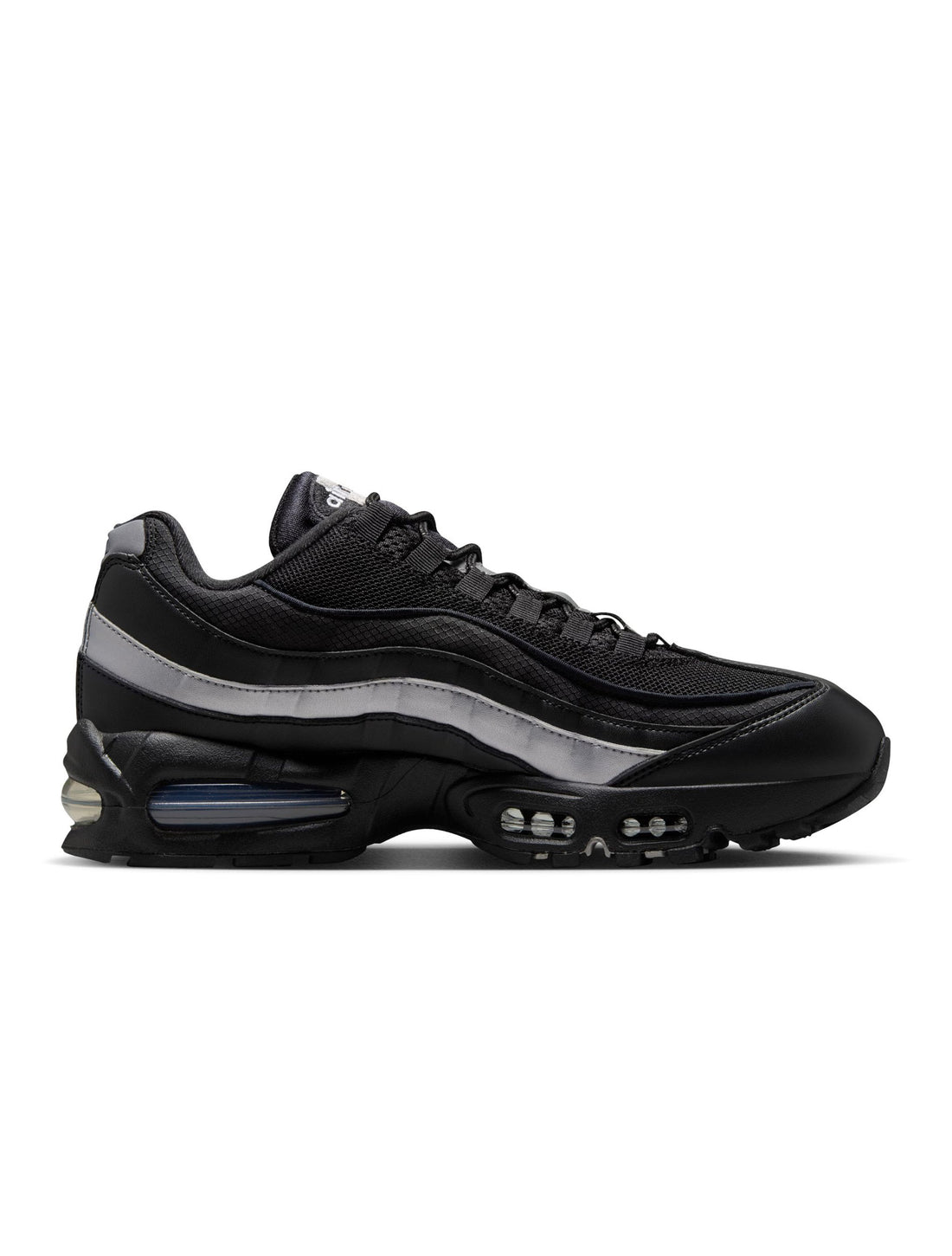 Nike Mens Air Max 95 "Big Bubble" - Black/Metallic Silver by Denim Exchange