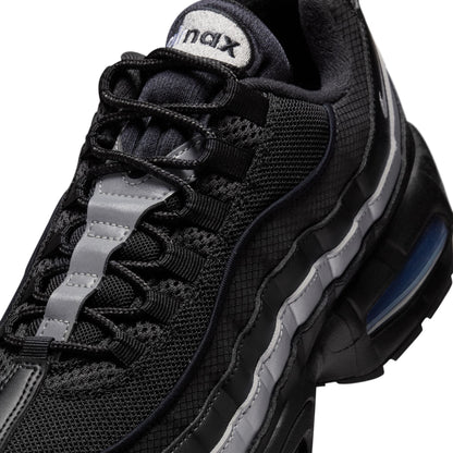 Nike Mens Air Max 95 "Big Bubble" - Black/Metallic Silver by Denim Exchange