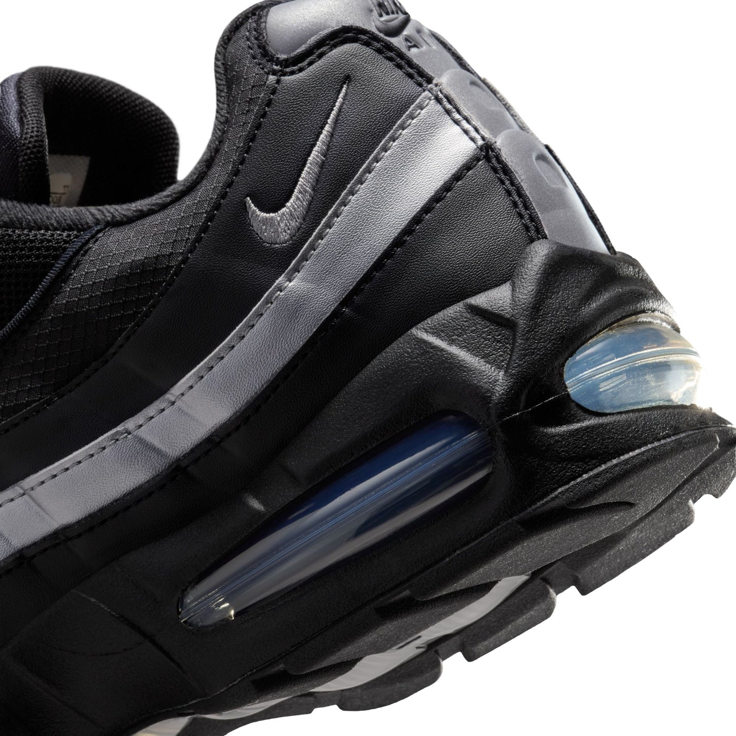 Nike Mens Air Max 95 "Big Bubble" - Black/Metallic Silver by Denim Exchange