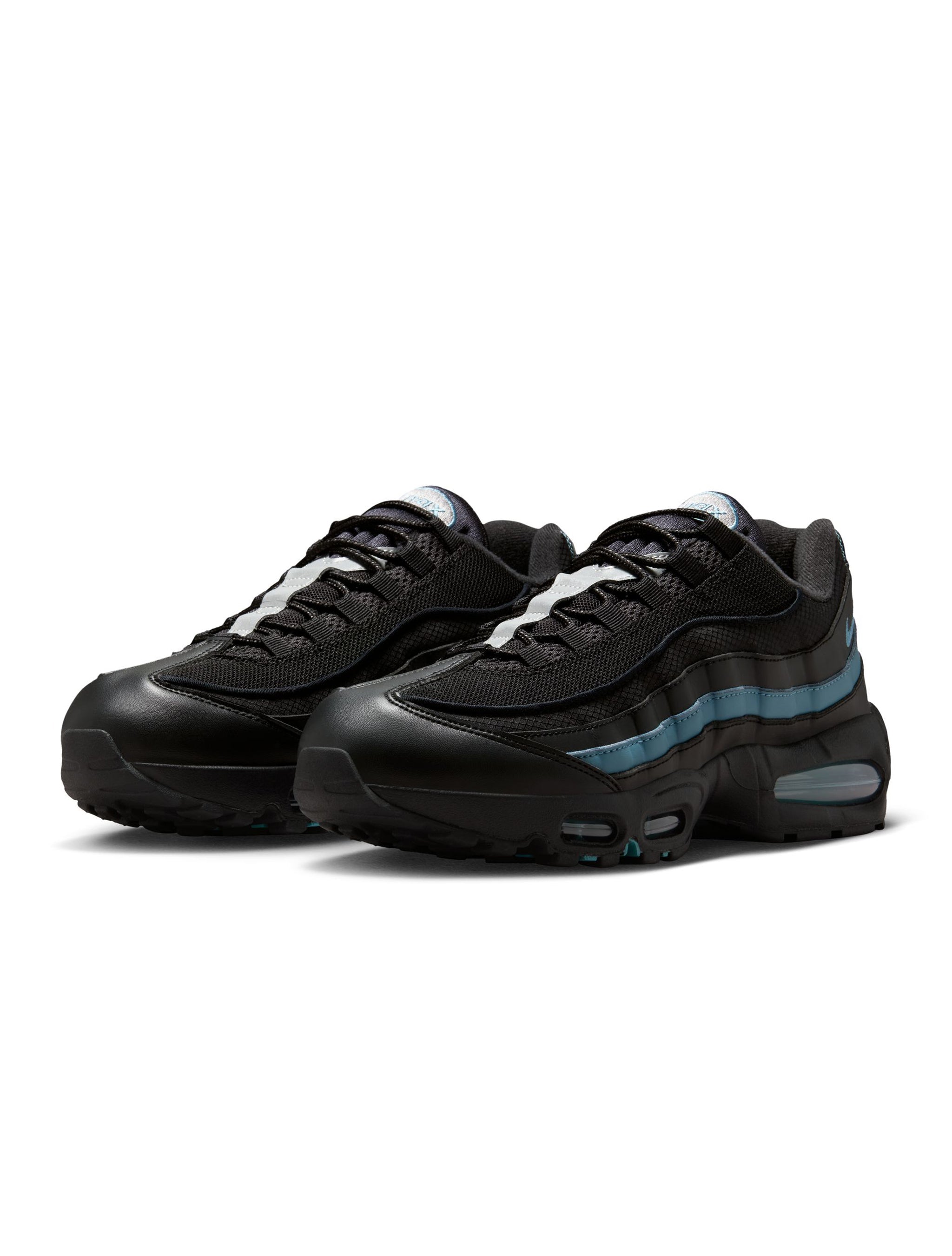 Nike Mens Air Max 95 "Big Bubble" - Black/Smokey Blue by Denim Exchange