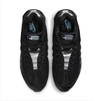 Nike Mens Air Max 95 "Big Bubble" - Black/Smokey Blue by Denim Exchange